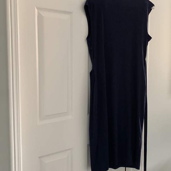 Navy blue jersey dress xl stretch - Picture 4 of 4